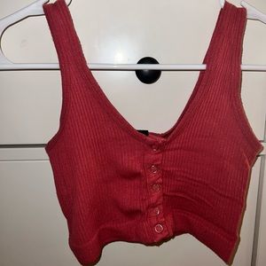 Urban Outfitters seamless button up crop